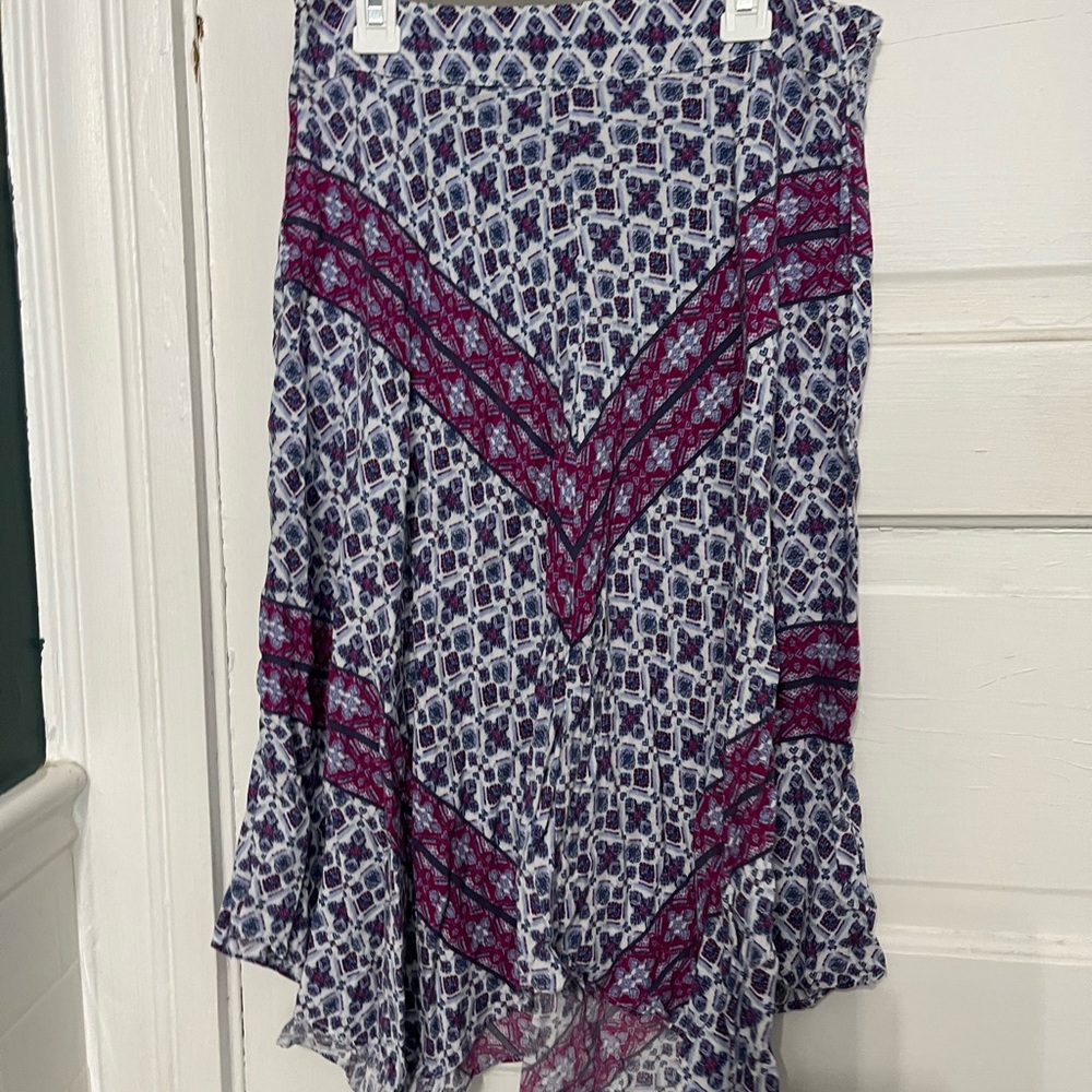 American Eagle Outfitters Asymmetrical Skirt in Blue and Purple